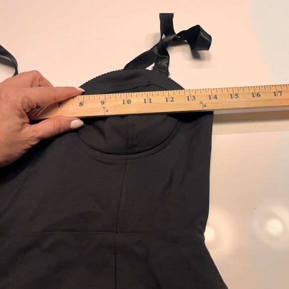 Superdown Black Corset Bodycon Adjustable Straps Mini Dress Size Small - Picture 8 of 10